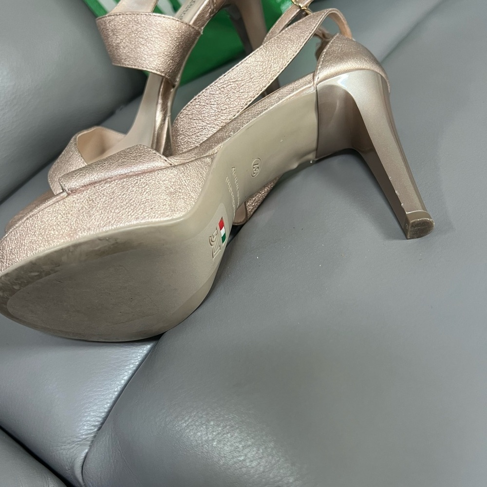 NeroGiardini metallic platform sandals size 37 - Picture 3 of 4